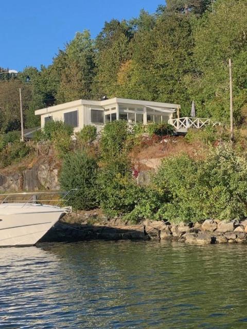 Renovated Sea Facing Cottage On The Eidanger Fjord Porsgrunn Extérieur photo